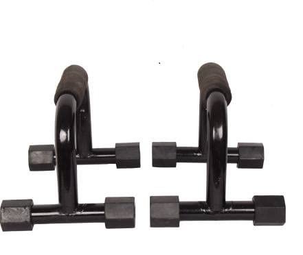 RioGrand Metal Push Up Bar Stand for Gym & Home Exercise, Dips/Push Up Stand for Men & Women Useful in Chest & Arm Workout (Black)