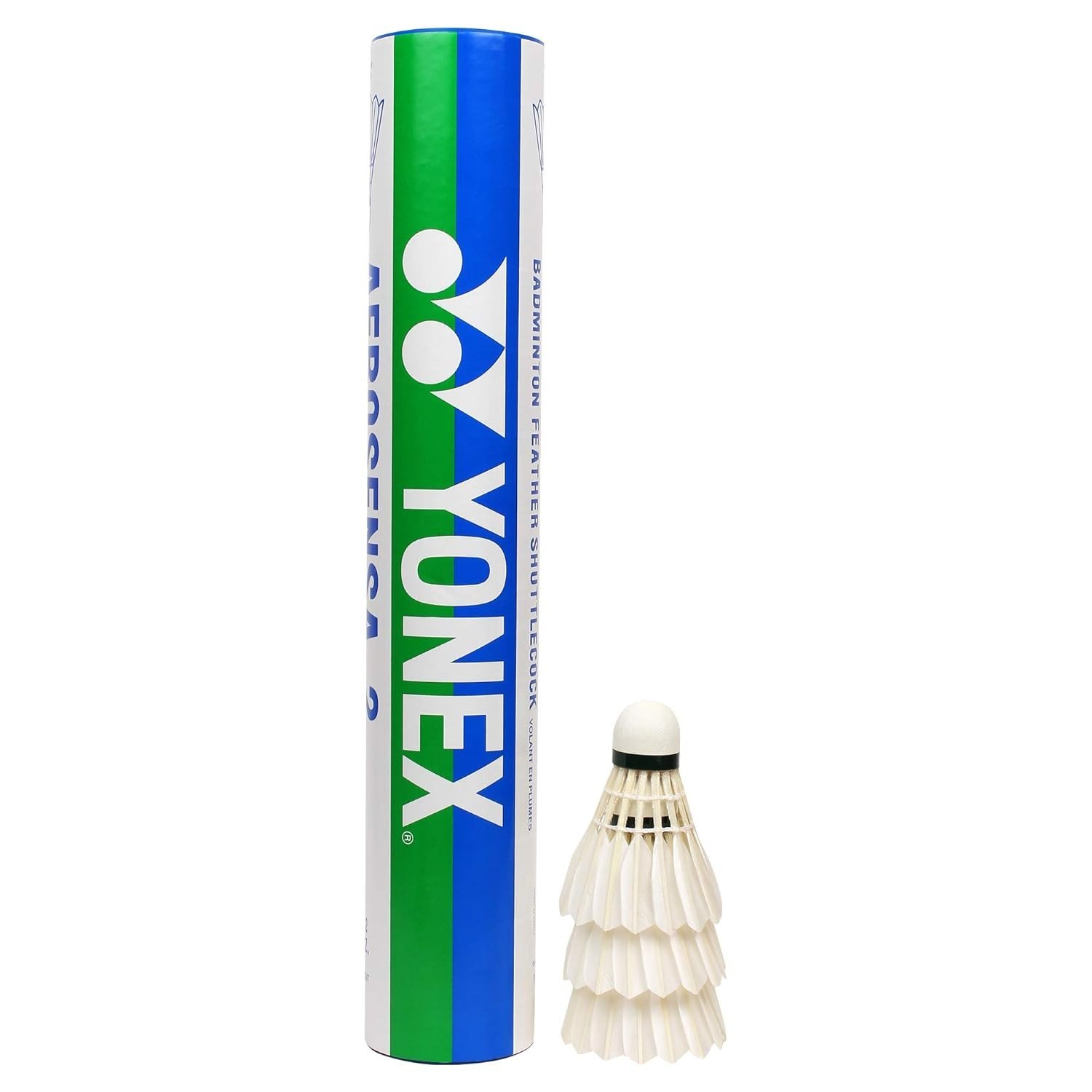 Yonex Aerosensa 2 Feather Badminton Shuttlecock | High-Quality Natural Feather | Consistent Flight & Durability | Ideal for Practice & Recreational Play